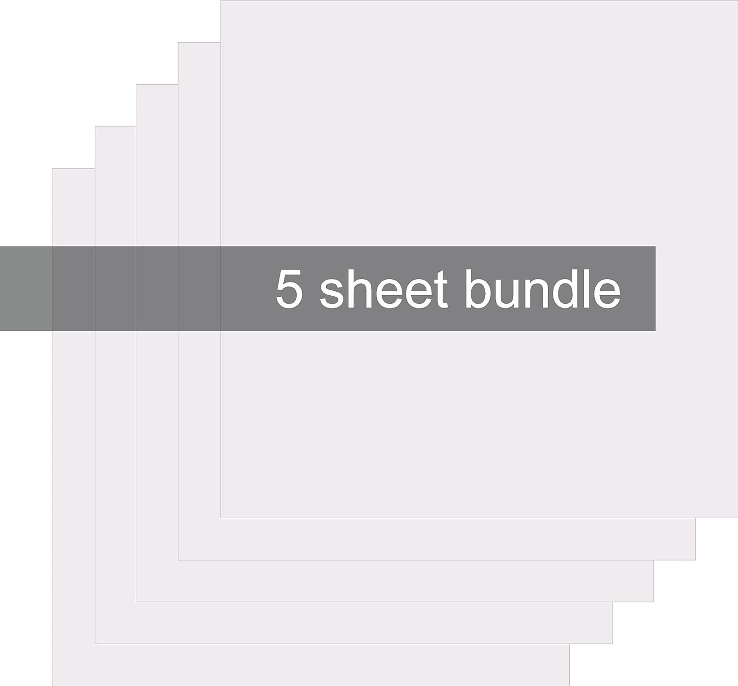 Siser Heat Resistant Transfer Material, TTD Easy Mask for HTV, NOT for Easysubli, 5-12"X12" Bundle