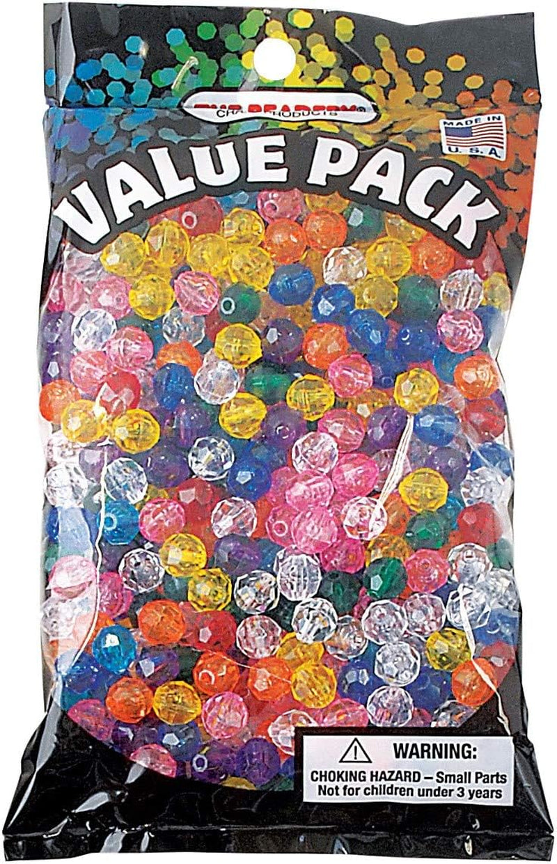 8Mm Faceted Bead, 900-Piece, Multi, Small