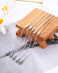 Stainless Steel Necklace Extender Chain Adjustable Silver Necklace Chain Extender with Lobster Clasp for Necklace Bracelet Jewelry Making(5 Pcs)