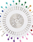 480 Pieces Multicolor Sewing Pins Straight Quilting Pearl Head Pins for Christmas and Other Crafts Making