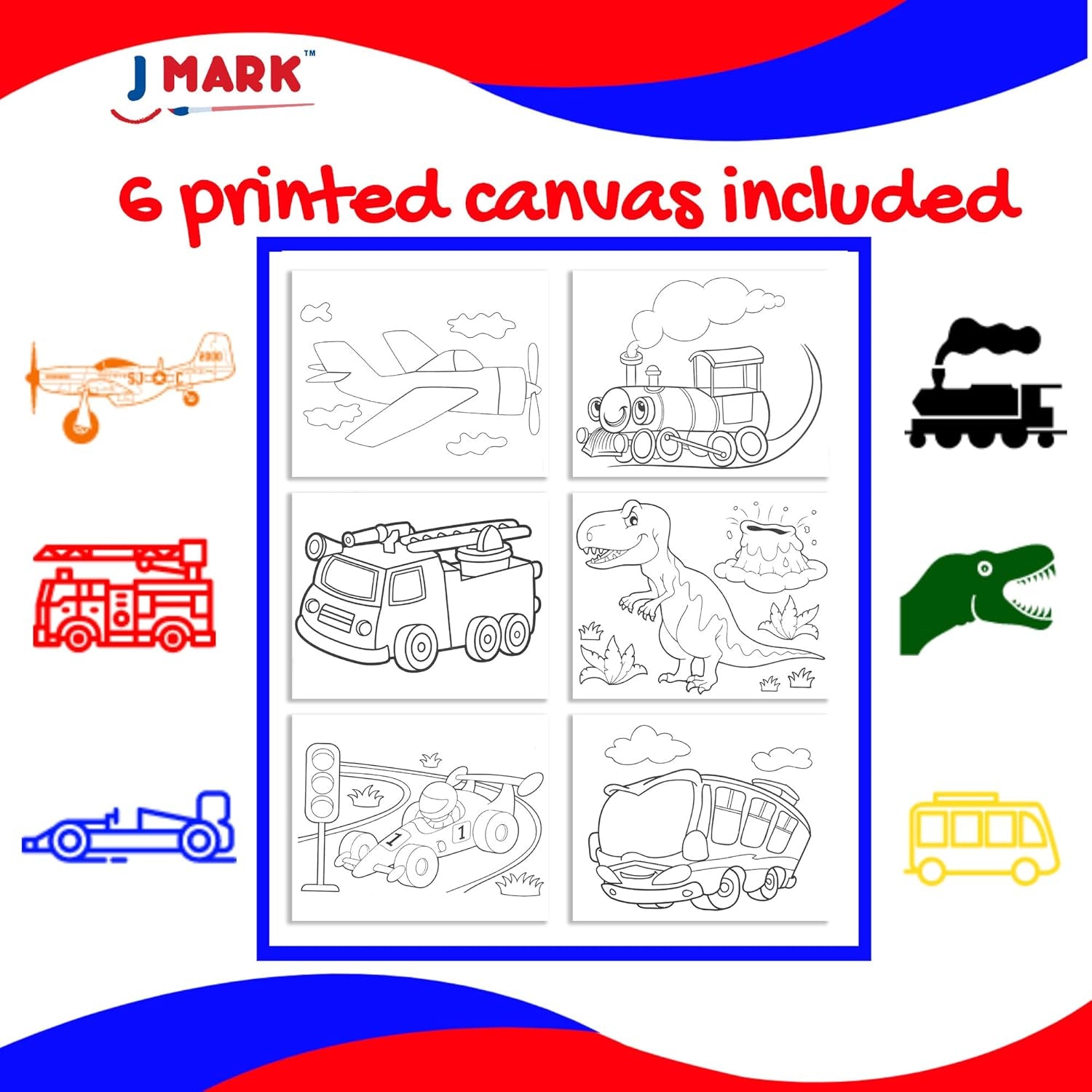 Kids Paint Set – Acrylic Kids Painting Kit – Storage Bag, Paints, Easel, Canvas, Brushes