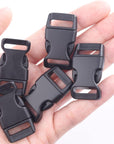 30 Pack 5/8 Inch Side Release Buckles, Contoured Plastic Paracord Bracelet Buckles, Paracord Buckles for Parachute 550 Cord Clips Paracord Bracelets Clasp Dog Collar Buckle DIY Craft Accessories
