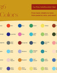 Uchida Le Pens Multicolor Set - 36 Colors Complete Set - Le Pen Pens for Journaling - Smudge Proof Fine Pens for Writing, Drawing - 0.3 Fine Line Lepen Pen Set