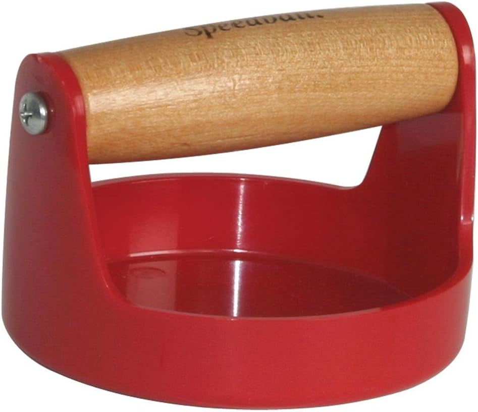 Red Baron Baren – Comfort Grip Handle and Smooth Plastic Surface - Red, 4 Inches