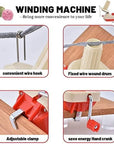 Yarn Winder, Knitting Yarn Ball Winder,Knitting Wool Winder Holder, Swift Table Top Hand Operated Winder,Manual Wool Yarn Cone Ball Winder - 180X135X100Mm