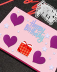 4 Set Die Cuts for Card Making,  Happy Birthday Cutting Dies Card Making Supplies DIY Die Cutters Card Making Die Stencils for Scrapbooking