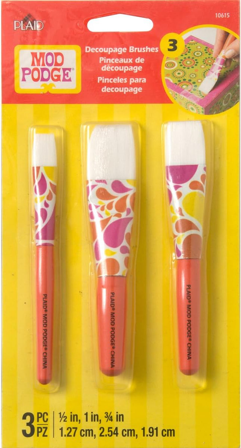 10615 3 Piece Short Handle Brush Set