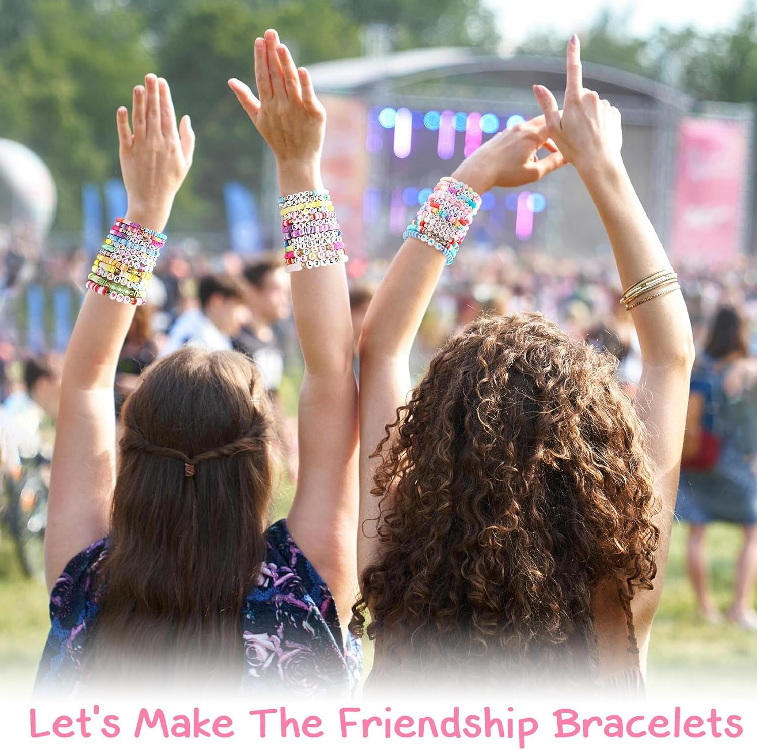 23110 Pcs Clay Beads Bracelet Making Kit, 144 Colors 7 Boxes Friendship Bracelet Beads Clay Bead Bracelet Kit Flat Heshi Beads for Jewelry Necklace Making DIY Crafts Gift