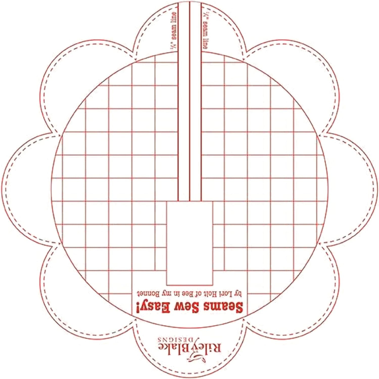 Lori Holt Seams so Easy Seam Guide Red