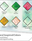 , Floral Stained Kit, Glass Paint Set for DIY Arts and Crafts, Perfect for Beginners and Artists, 1 Count (Pack of 6)