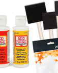Mod Podge Decoupage Starter Kit, Gloss and Matte Medium with 3 Pixiss Foam Brushes, Waterproof for Puzzles, Wood and More