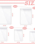 160 Pcs Clear PVC Jewelry Bags Plastic Transparent Jewelry Pouches Rings Earrings Storage Bags anti Tarnish Lock Bags Plastic Small Zipper Bags for Holding Jewelries(5 Sizes)