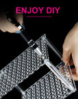 96 Hole Pencil Brush Holder Acrylic Pen Holder Desk Stand Organizer for Pencils Paint Brushes Markers Display and Home Storage (1 Pieces)