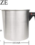 Candle Making Pouring Pot,2 Pounds,Double Boiler Wax Melting Pot,Dripless Pouring Spout & Heat-Resisting Handle Designed,Aluminum Construction Candle Making Pitcher