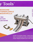 Tools Clay Conditioning Pasta Machine, Polymer Oven-Bake Clay Tool, 9 Thickness Settings, Includes Clamp and Hand Crank, Great for All Skill Levels and Craft Projects