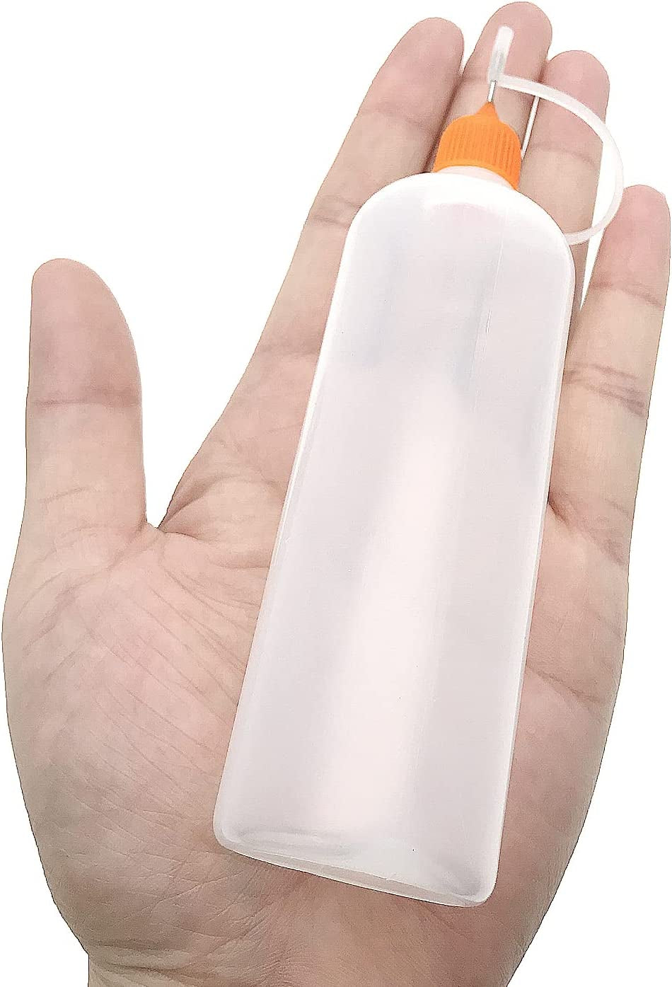 12 Pcs Precision Tip Applicator Bottles, 120Ml /4 Ounce Needle Tip Bottle, with 2 Funnel, Multicolor Lids