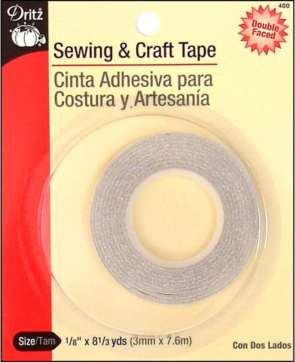 400 Sewing &amp; Craft Tape , 1/8-Inch X 8-1/3-Yard , White