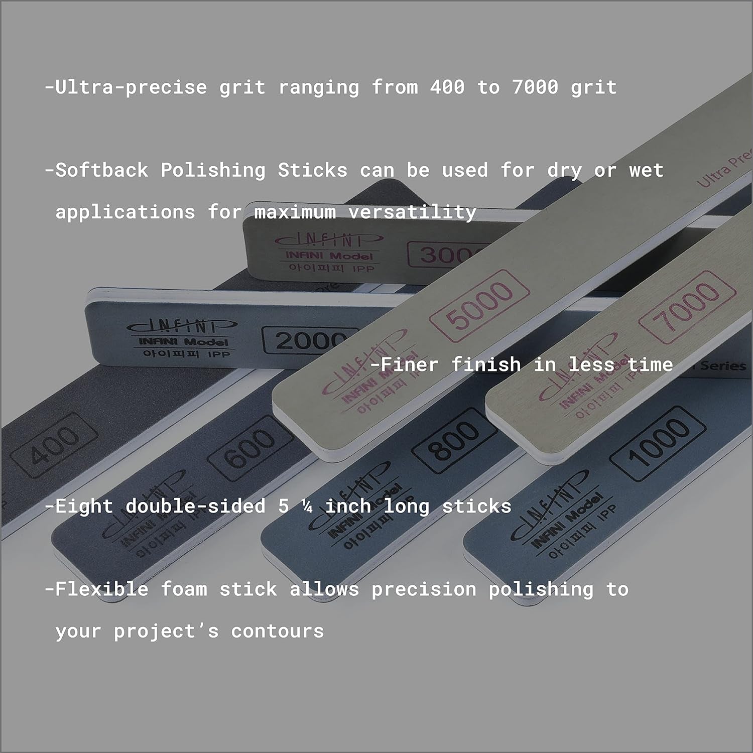Softback Polishing Sticks: Achieve Flawless Finishes on Plastic Models, Metal Crafts, 3D Sanding, Gundam, Jewelry Supplies - Premium Quality from South Korea
