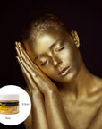 Acrylic Paint Metallic Gold, Non Toxic, Non Fading, 100Ml Gold Leaf Paint for Art, Painting, Handcrafts, Ideal for Canvas Wood Clay Fabric Craft Supplies