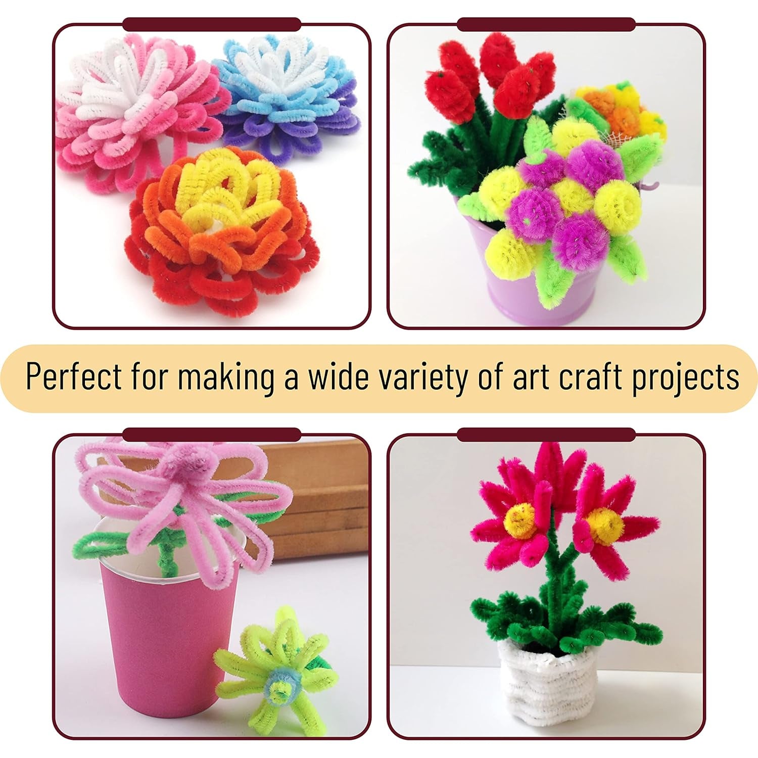 - Pipe Cleaners, 324 Pcs, 27 Colors, Chenille Stems, Pipe Cleaners Craft Supplies, Craft Pipe Cleaners, Chenille Stems Pipe Cleaners, Pipe Cleaners Bulk, Fuzzy Pipe Cleaners