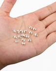100Pcs Crimp Beads for Jewelry Making - 18K Platinum Crimp Bead Covers, Half round Open Crimp Bead Knot Covers 4Mm (0.16 Inch) Beads Gold Plated Brass for Jewelry Craft Making