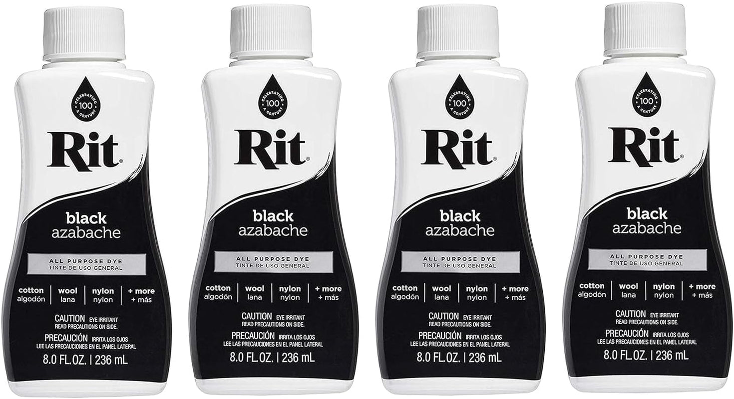 All-Purpose Liquid Dye, 8 Ounce, Black (Fоur Paсk)