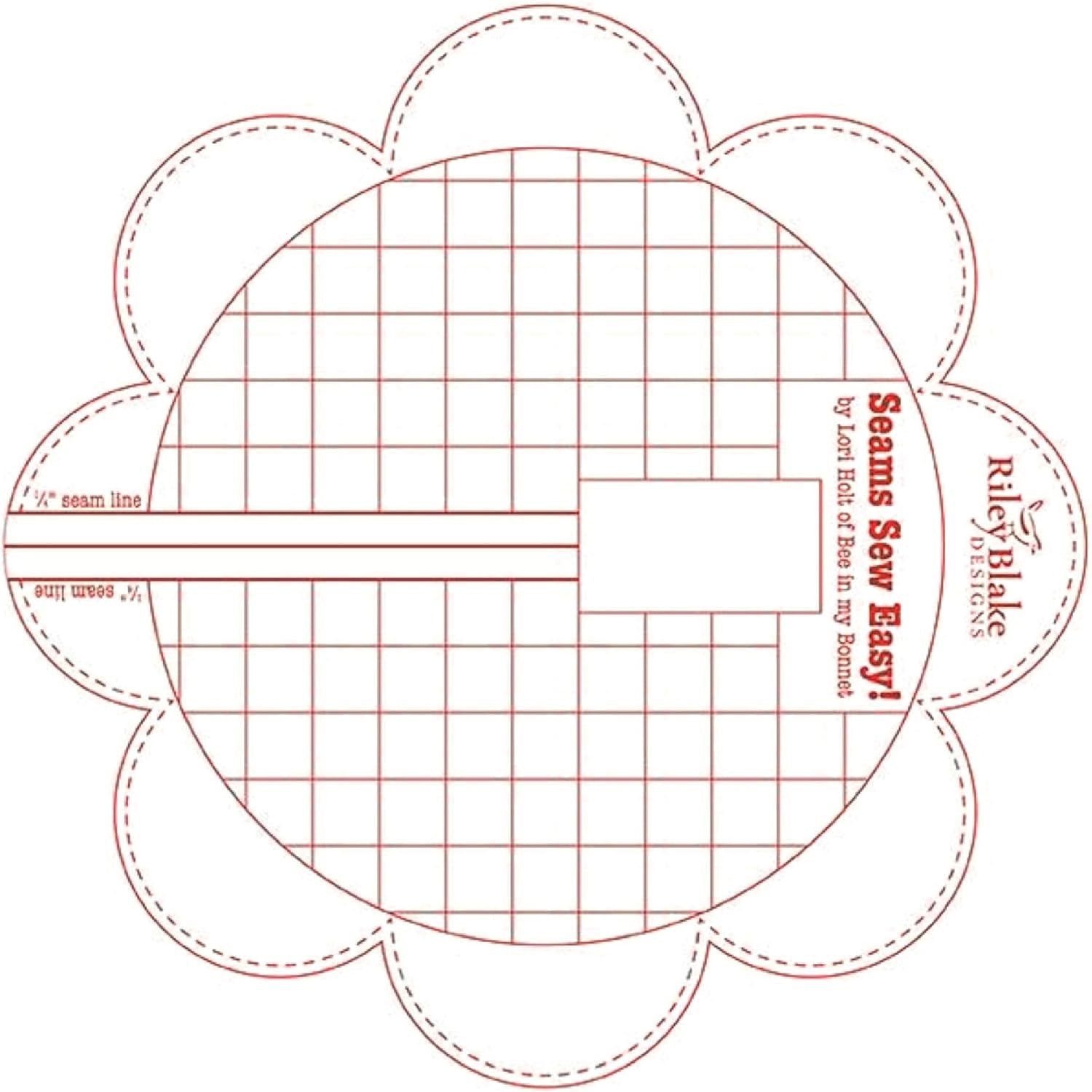 Lori Holt Seams so Easy Seam Guide Red