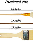 7 Pcs Pottery Glaze Tools, Pottery Tools and Supplies, Ceramic Brush Sets, Underglaze Brushes for Pottery, Watercolor Wool Paintbrush Sets for Students, Adults, Kids