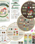 4 Stage Embroidery Kit for Beginners Adults, Easy to Learn 38 Different Stitches from Instruction & Video, Needlepoint Kits for Adults with Stamped Embroidery Patterns.