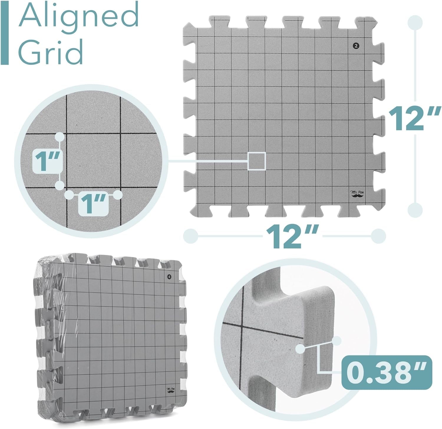 - Interlocking Blocking Mats, 12”X12”, 4 Pack, Blocking Mats for Knitting & Crochet Projects with 50 T-Pins, Knitting Blocking Mats and Pins, Crochet Blocking Board for Crocheting