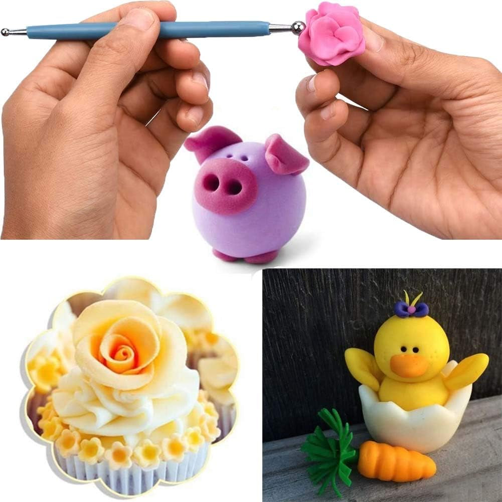 19PCS Mandala Dotting Tools Set with a Zipper Storage Bag for Painting Rocks,  Mandala Stencil Ball Stylus Paint Tray Set