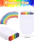 TOCADIS Rainbow Face Paint - Gay Pride Flag Rainbow Makeup Stick for Pride Parade, Pride Temporary Tattoos for Pride Month Celebrations, Party and Festival Makeup (2 Pack)
