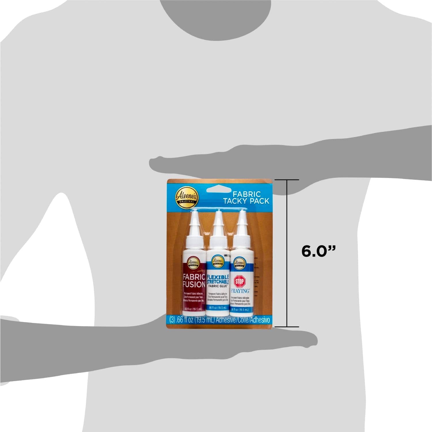 Fabric Specialty Glue .66Oz 3/Pkg, Clear