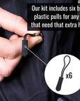 Zipper Repair Kit [197Pcs]: Kit Incl Zippers Slider, Zipper Pull Replacement & Zipper Stop. Great Zipper Fix for Jacket Zipper Replacement Slider.