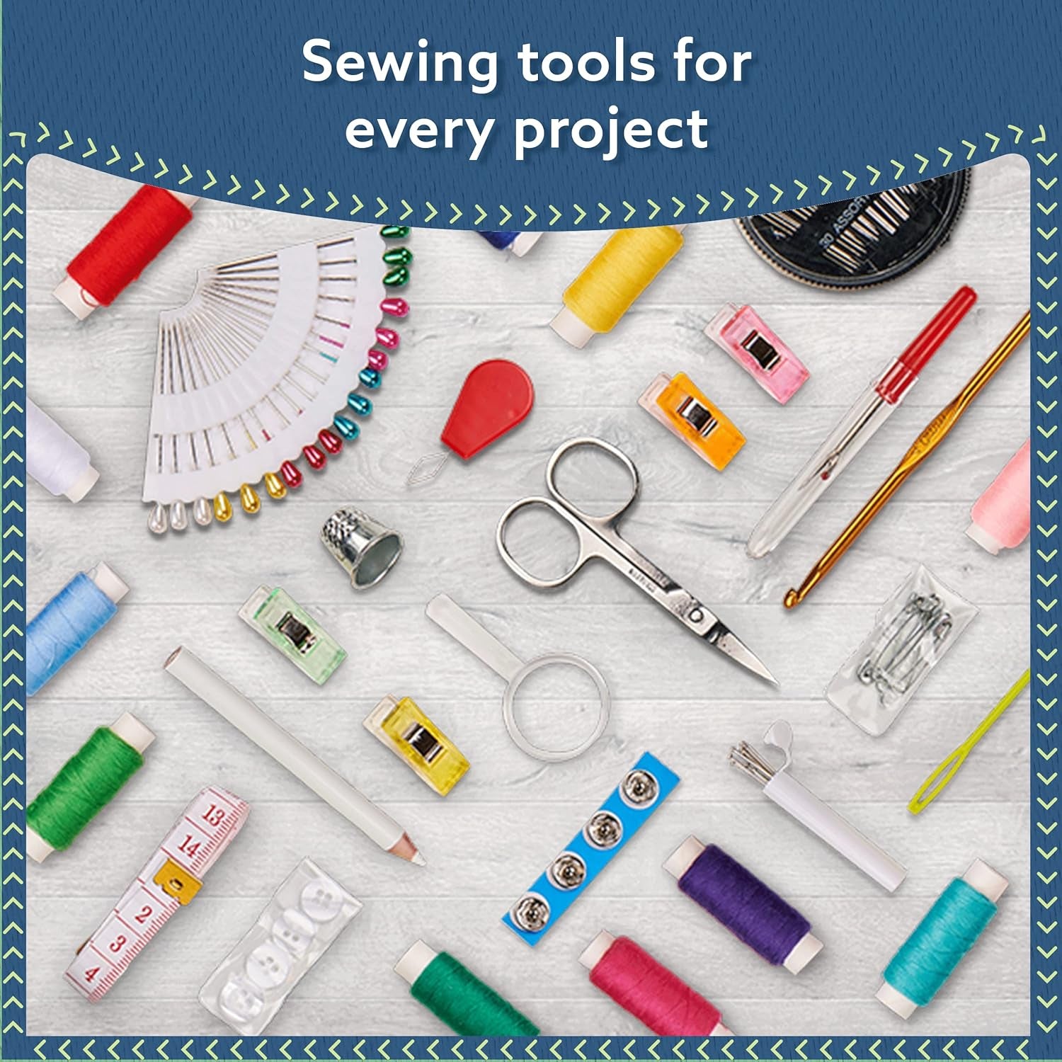 Sewing Kit for Adults and Kids - Small Beginner Set W/Multicolor Thread, Needles, Scissors, Thimble &amp; Clips - Emergency Repair and Travel Kits - Sewing Accessories and Supplies