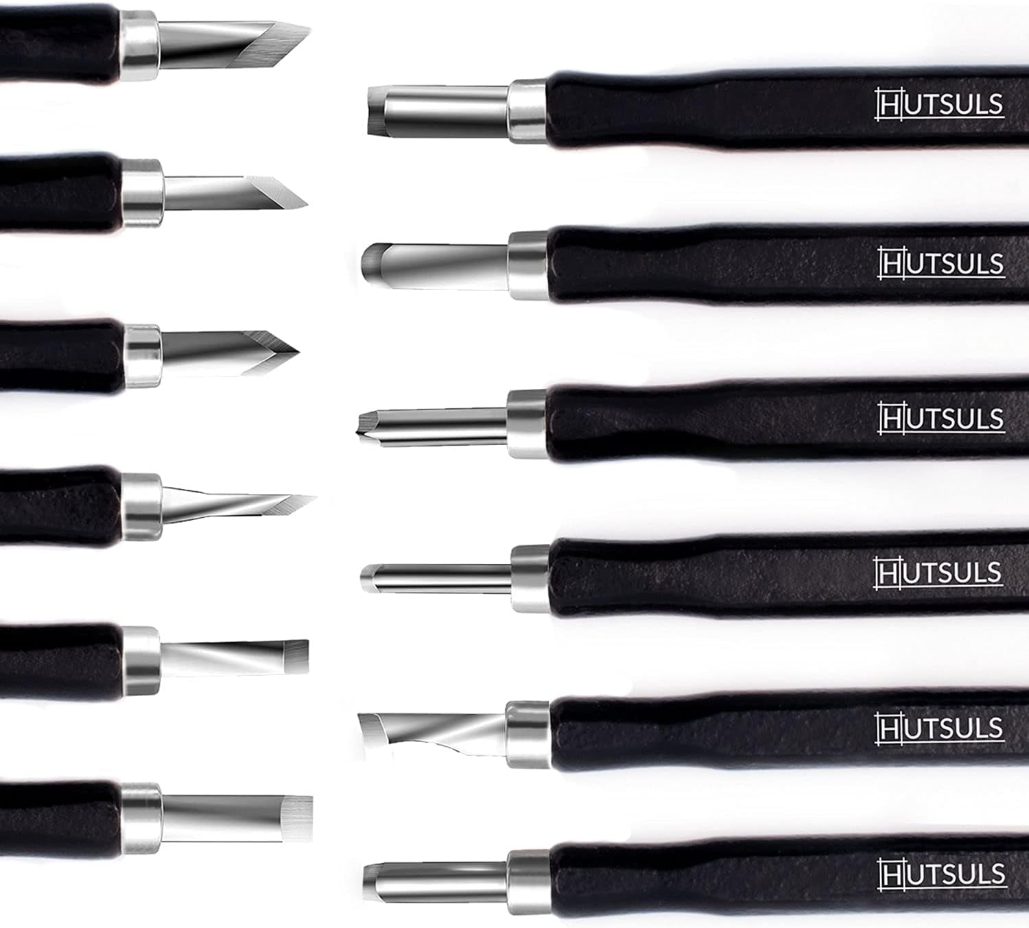 Wood Carving Tools Set - Easy to Use 12 Pcs Mini Wood Chisel Beginner Wood Carving Kit for Adults & Kids Carving Kit Gift