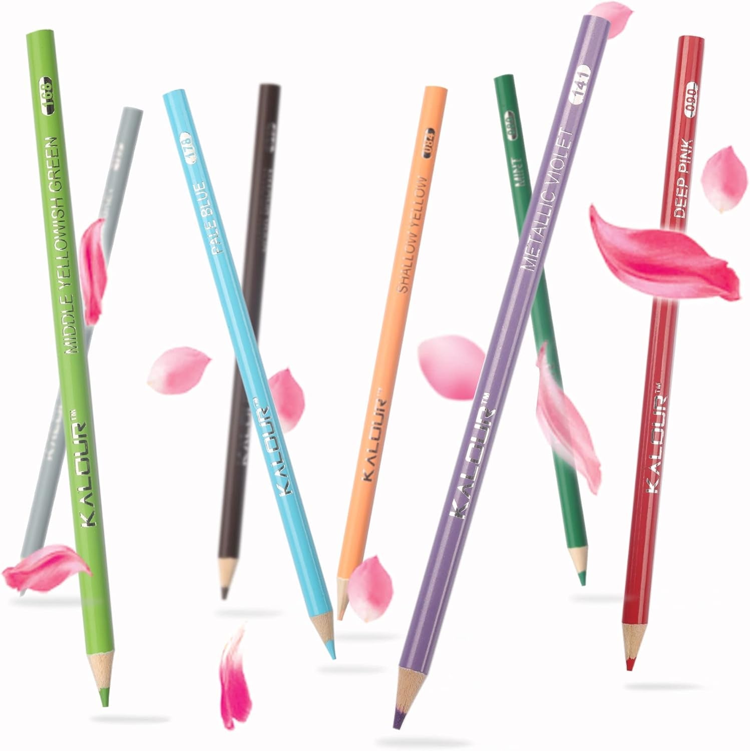 180 Colored Pencil Set for Adults Artists - Rich Pigment Soft Core -12 Metallic Pencil - Ideal for Coloring Drawing Sketching Shading Blending - Vibrant Color（Tin Case）