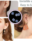 Clear Earring Backs, 200PCS Plastic Earring Stoppers, Tube Earring Findings, Hypo-Allergenic Jewelry Accessories