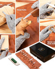 Wood Carving Tools Deluxe-Whittling Knife,Wood Carving Kit,Wood Whittling Kit for Beginners,Spoon Carving Kit,Woodworking Tools Set Large Wood Carving Knife Set