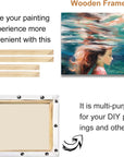 DIY Canvas Stretcher Bars 16X20 Inch Canvas Frame - Easy to Assemble, Gallery Wrap Oil Frame Kits Canvas Wood Stretcher Bars- for Oil Paintings, Prints, Paint