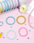 1600 Pcs Glass Beads for Bracelets, 48 Colors Crystal Beads for Jewelry Making 8Mm round Friendship Bracelet Beads for DIY Crafts Holiday Gifts, SKU-037-1