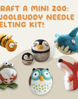 Needle Felting Kit Beginner, Starter, Felting Kit for Beginners Adult, Kids, 6 Cute Felting Animals, Felting Supplies Included Felting Needles, Felting Pad, Felting Wool, and Instruction