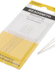 English Beading Needles, Size 12, 4 Needles per Card, Made in England, Use for Loom Weaving Beadwork, Off-Loom Stitching and Jewelry Making with Seed Beads