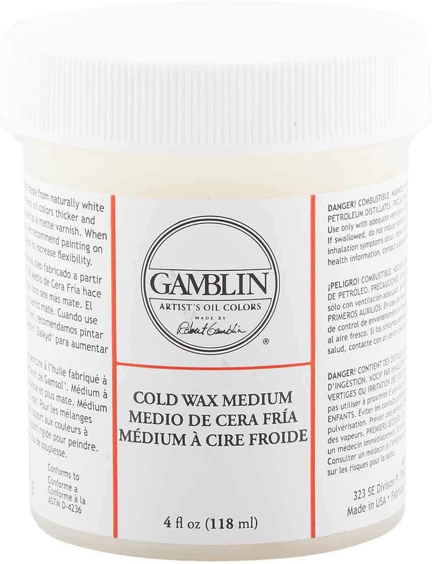 Artist Colors Cold Wax Oil Painting Medium Clear 4Oz Jar