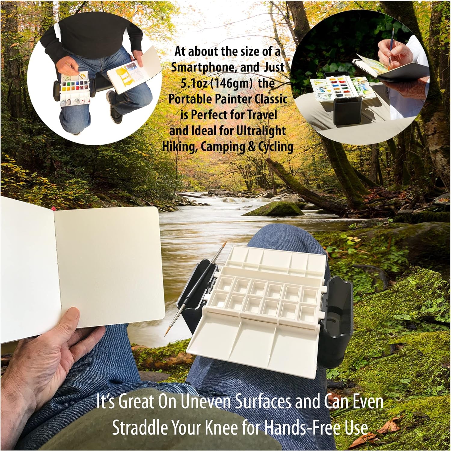 Watercolor Palette by  - Ultralight - Travel - Pocket Size - Professional Quality