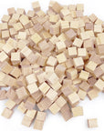 Unfinished Wooden Blocks 1Cm, Pack of 500 Small Wood Cubes for Crafts and DIY Home Decor