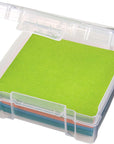 6953AB Clearview 6" X 6" Box Art & Craft Organizer, [1] Plastic Storage Case, Clear