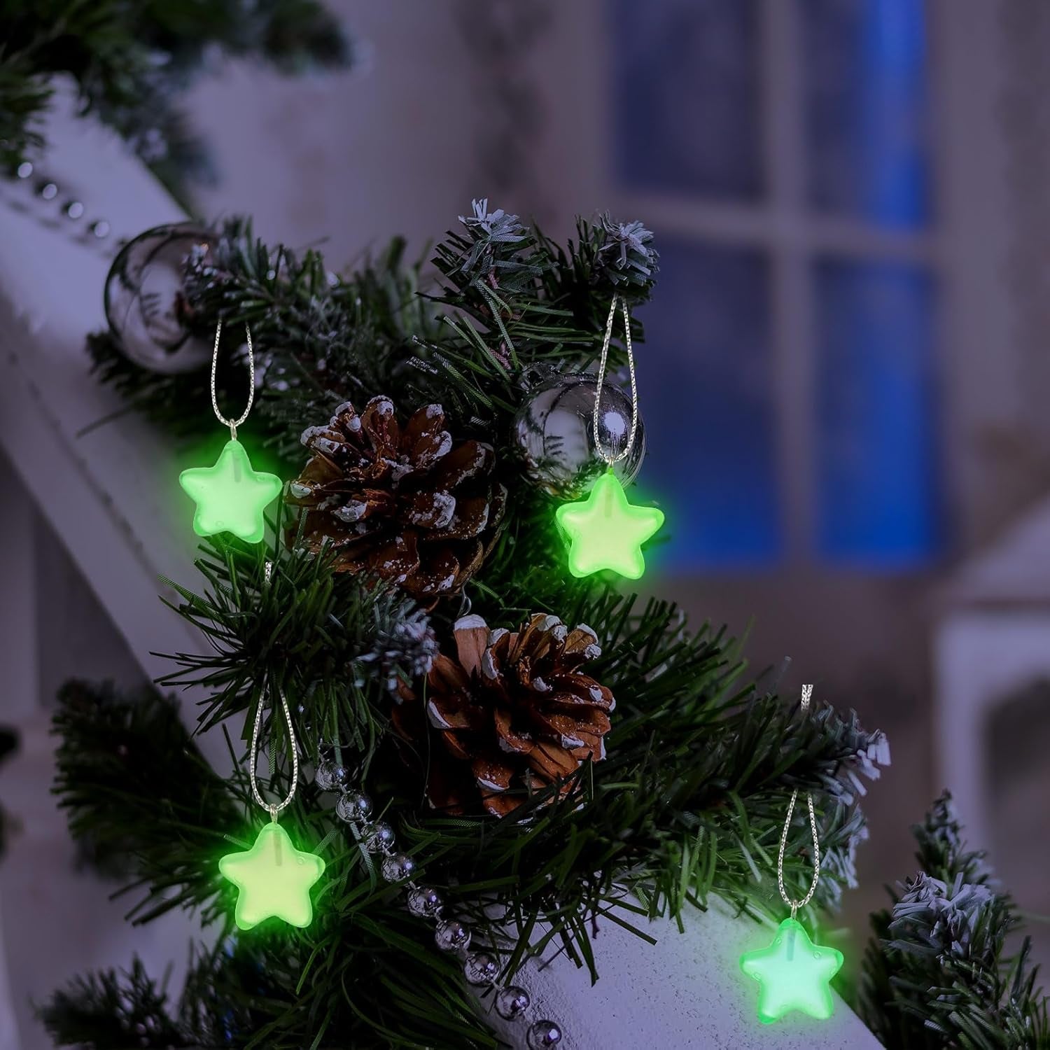 Glow in the Dark Star Charms Luminous Resin Star Pendants Charms Bulk Star Pendant Bead Pendants for Jewelry Making, 7 Colors