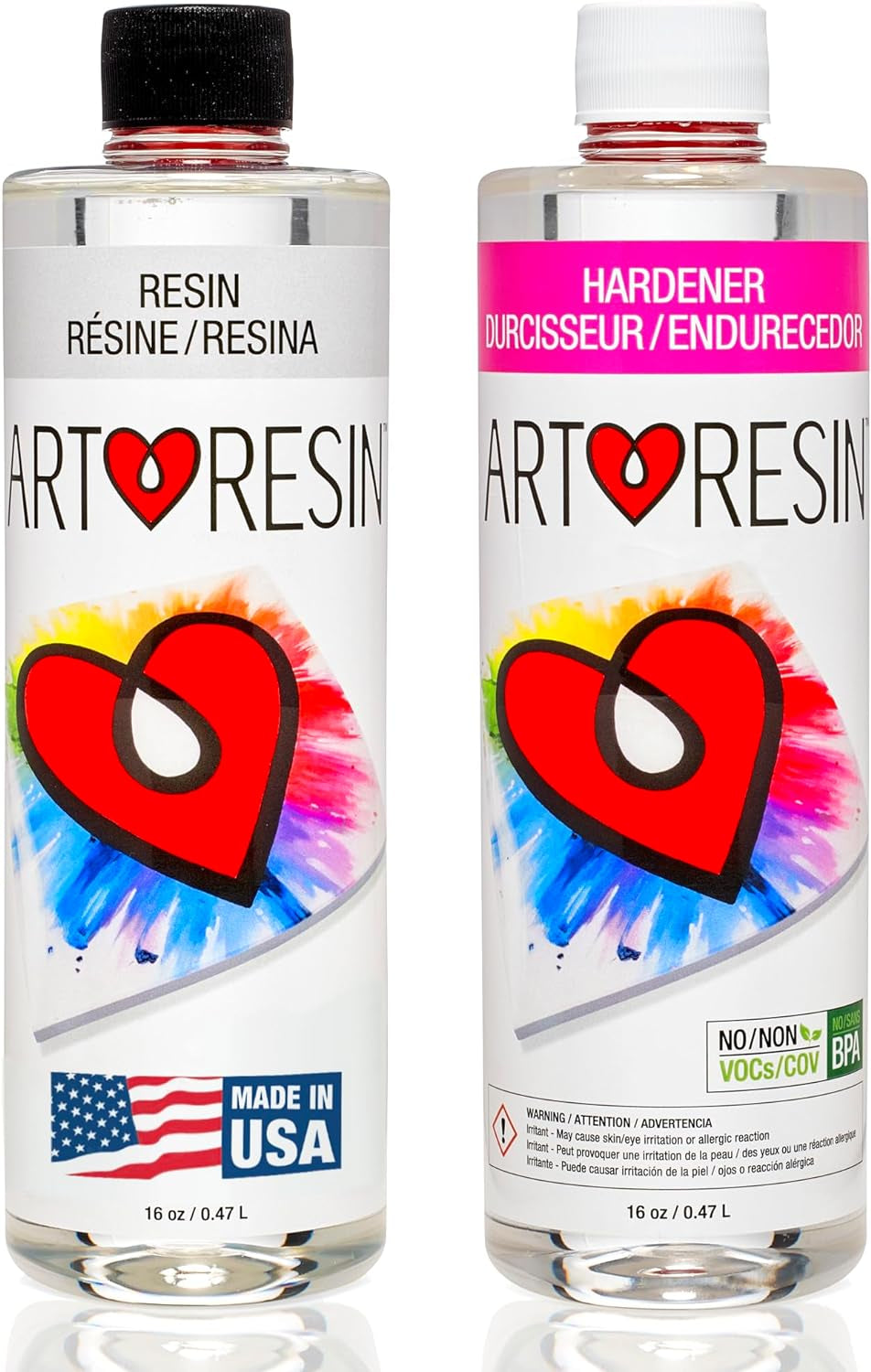 - Epoxy Resin - Clear - Non-Toxic - 32 Oz (16 Oz Resin + 16 Oz Hardener) (946 Ml)