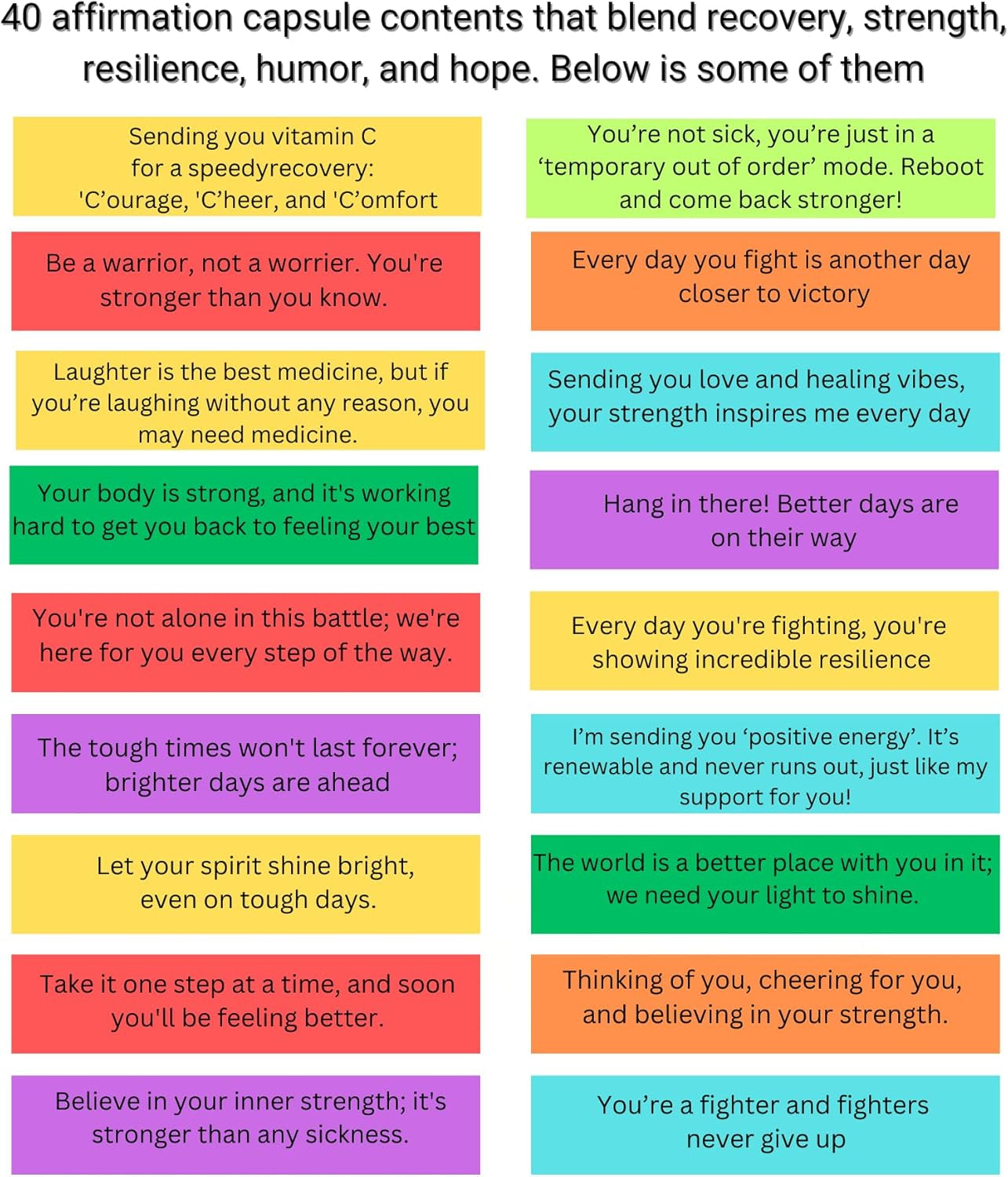 Get Well Soon Gifts - Positive Message Bottle and Knitted Positive Sunflower Crochet with Card Get Well Gifts for Women Men Patients after Surgery Cancer Chemo Sick Recovery Gifts Emotional Support